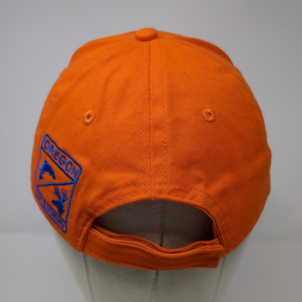 Odfw Outdoors Fish Hunt Explore Oregon Strapback Baseball Cap Orange One Size View 6